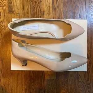 Stella McCartney nude vegan leather heels beige 9
